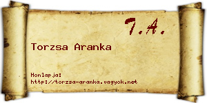 Torzsa Aranka névjegykártya
